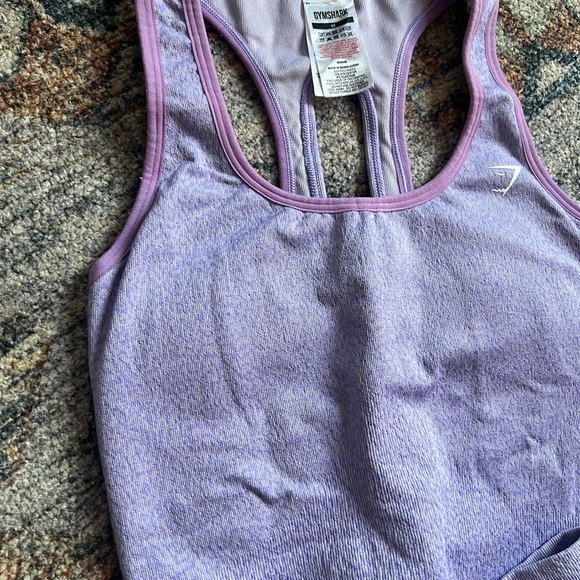 Gymshark Purple Leggings and Top Set - Picture 2 of 7